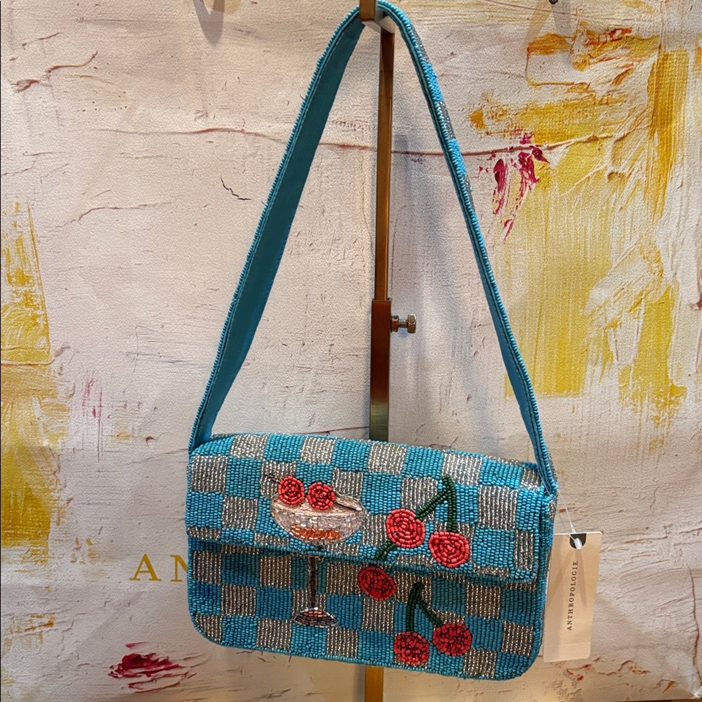 Anthropologie The Fiona Beaded Bag♥️ Food & Drink Edition